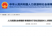 人力資源社會(huì)保障部 教育部關(guān)于深化實(shí)驗(yàn)技術(shù)人才職稱制度改革的指導(dǎo)意見