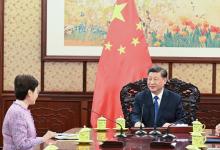 習(xí)近平會見來京述職的林鄭月娥