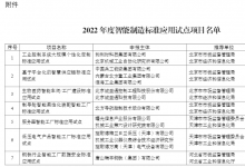 北自所、新松機器人、沈鼓集團、施耐德電氣、菲尼克斯等入選2022年度智能制造標準應(yīng)用試點項目名單