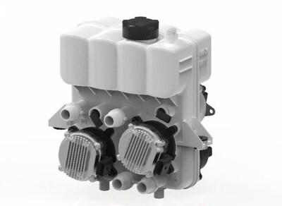 面向電動汽車的集成式熱管理系統(tǒng)具有更高的集成度，減少了子部件數(shù)量，通過精確控制流量，按需對部件進行加熱和冷卻，有助于進一步提升電動汽車的續(xù)航里程