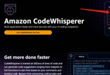 Amazon CodeWhisperer正式可用, 并面向個(gè)人開(kāi)發(fā)者免費(fèi)開(kāi)放