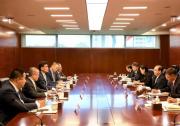 中國華電集團董事長江毅會見GE氣電集團亞洲總裁兼首席執(zhí)行官拉麥?zhǔn)藎共同推動能源綠色轉(zhuǎn)型和可持續(xù)發(fā)展