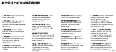 聯(lián)合國提出的可持續(xù)發(fā)展目標