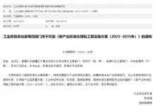工業(yè)和信息化部等四部門(mén)關(guān)于印發(fā)《新產(chǎn)業(yè)標(biāo)準(zhǔn)化領(lǐng)航工程實(shí)施方案（2023─2035年）》的通知