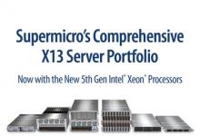 Supermicro推出搭載全新第五代Intel? Xeon?處理器，專為AI、云端服務(wù)供應(yīng)商、存儲和邊緣計算優(yōu)化的機柜級解決方案