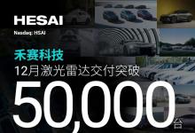 單月 5 萬臺(tái)！禾賽再刷全球激光雷達(dá)月交付記錄