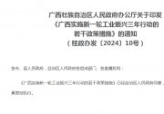 廣西實(shí)施新一輪工業(yè)振興三年行動(dòng)政策措施出臺(tái)