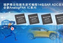 瑞薩推出包括先進可編程14位SAR ADC在內(nèi)的  全新AnalogPAK可編程混合信號IC系列
