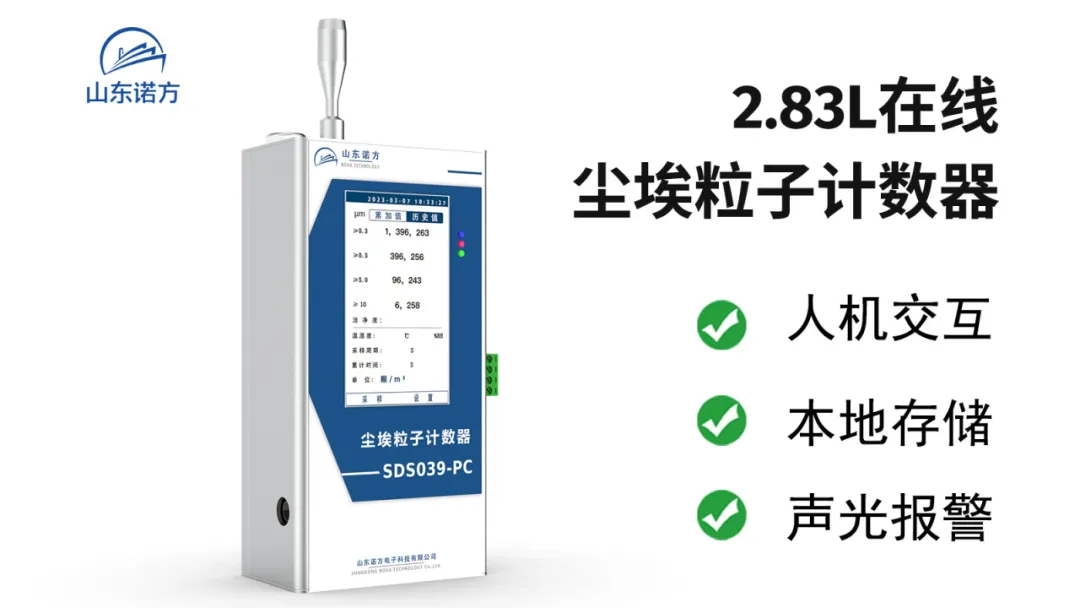新品發(fā)布 | 山東諾方推出高性價比SDS039-C和SDS3906在線塵埃粒子計數(shù)器