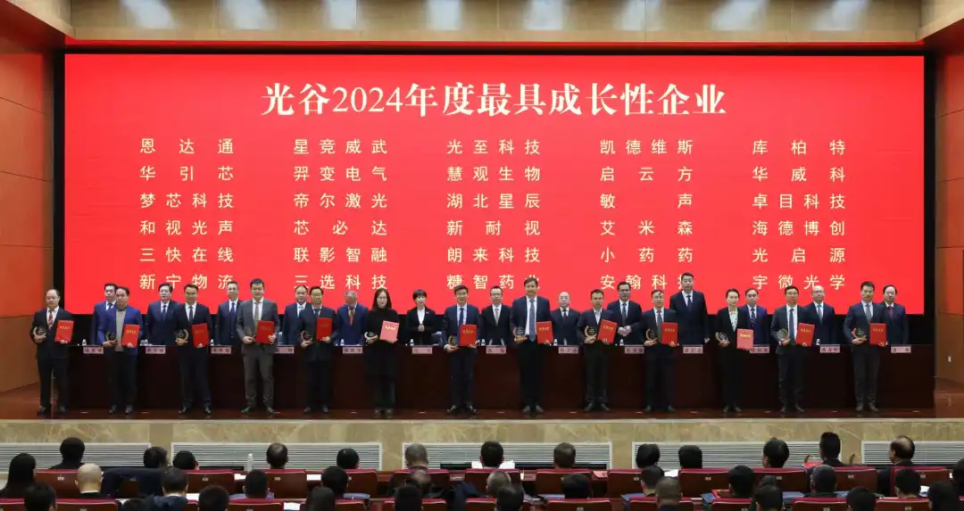 光至科技榮膺"光谷2024年度最具成長性企業(yè)"！以光為刃，智啟未來！