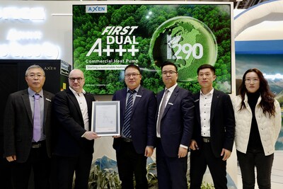 TüV萊茵為萬居隆商用熱泵頒發(fā)AA+++能效符合性證書