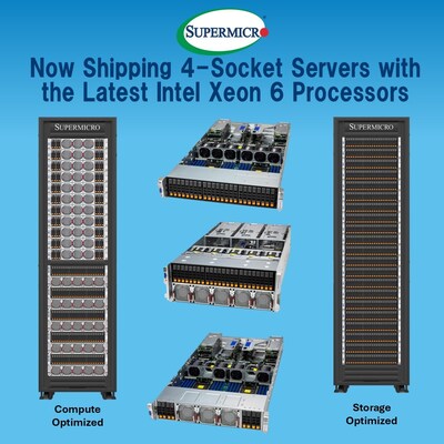 現(xiàn)已開始出貨搭載最新英特爾至強(qiáng)6代處理器(Intel Xeon 6 Processors)的四路服務(wù)器 現(xiàn)已開始出貨搭載最新英特爾至強(qiáng)6代處理器(Intel Xeon 6 Processors)的四路服務(wù)器