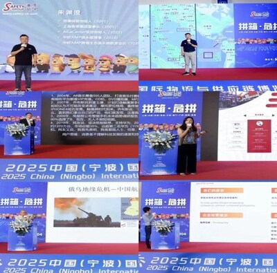 上圖：參展商分敦與現(xiàn)場供需對接