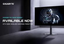 技嘉科技 MO27Q28G 魔鷹Q280G 電競顯示器正式上市 27 英寸 QHD 280Hz WOLED 采用滿屏無邊框設(shè)計，帶來沉浸視野