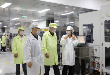 浙江省政協(xié)原主席周國(guó)富、浙江省原副省長(zhǎng)黃旭明一行調(diào)研芯云半導(dǎo)體（諸暨）