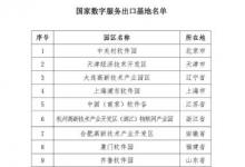 商務(wù)部、中央網(wǎng)信辦、工業(yè)和信息化部聯(lián)合發(fā)布公告認(rèn)定12家國家數(shù)字服務(wù)出口基地