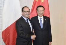 法國(guó)總理奧朗德表示，法中擁有廣泛共同利益